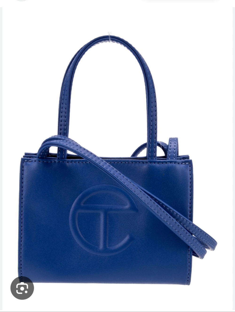 Telfar Royal Blue Vegan Leather Mini Crossbody Bag